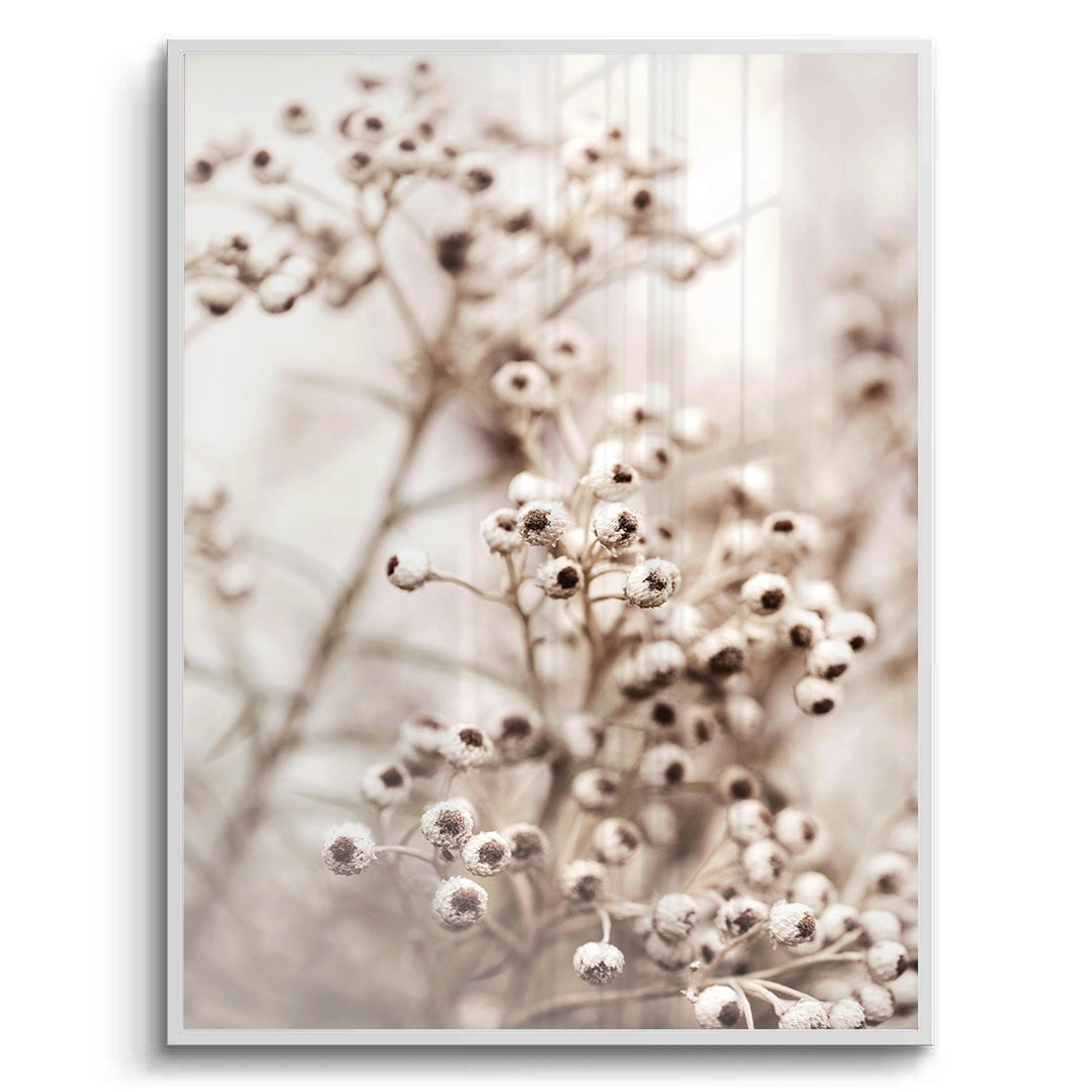 2Serene Beige Wildflower - Fine Art