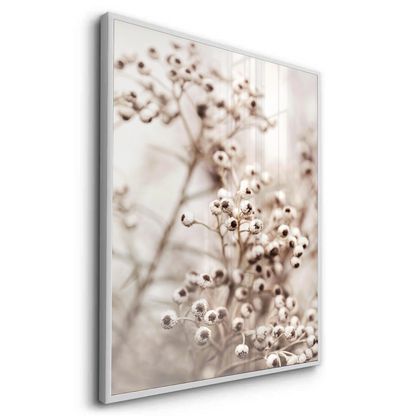 Serene Beige Wildflower - Fine Art
