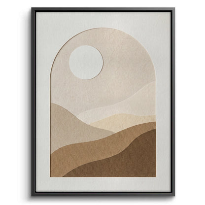 Serene Desert Horizon - Canvas
