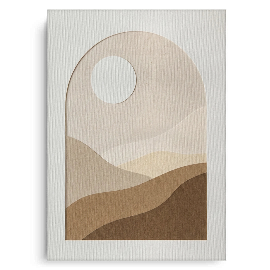 2Serene Desert Horizon - Canvas