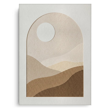 Serene Desert Horizon - Canvas