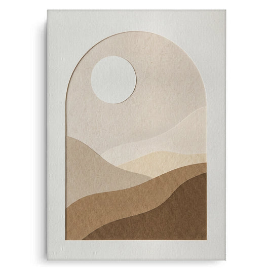 Serene Desert Horizon - Canvas