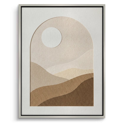 Serene Desert Horizon - Canvas