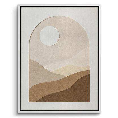 Serene Desert Horizon - Canvas