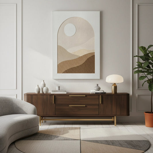 Serene Desert Horizon - Canvas