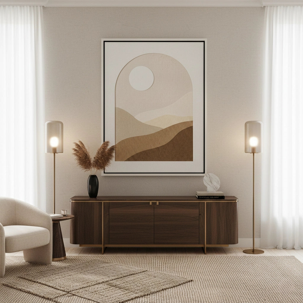 2Serene Desert Horizon - Canvas