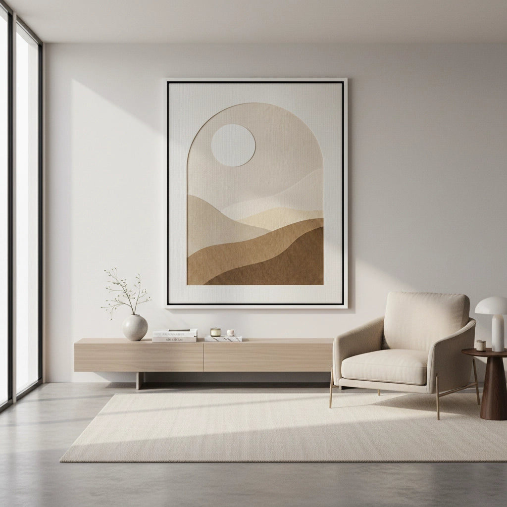 2Serene Desert Horizon - Canvas