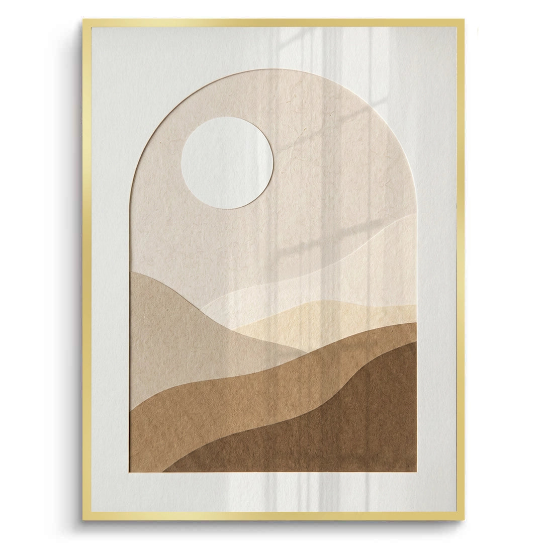 2Serene Desert Horizon - Fine Art