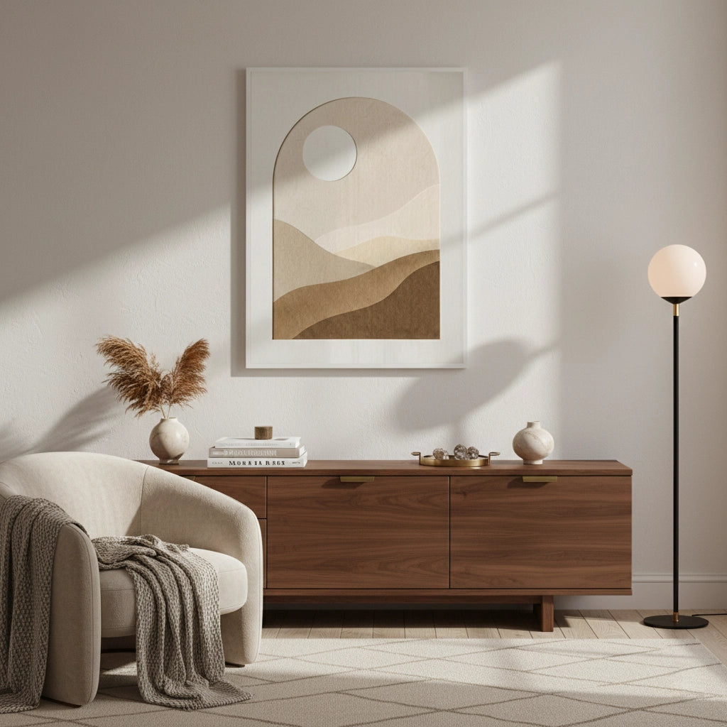 Serene Desert Horizon - Fine Art