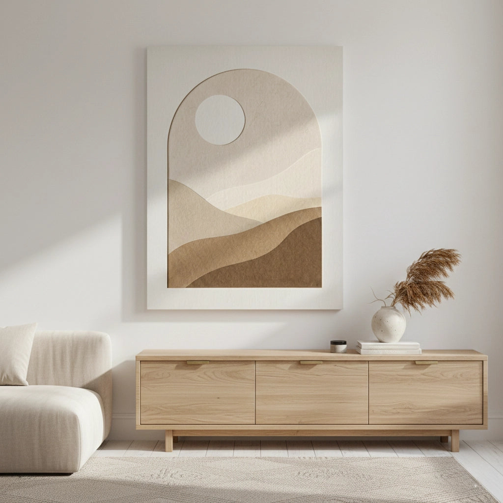 2Serene Desert Horizon - Fine Art