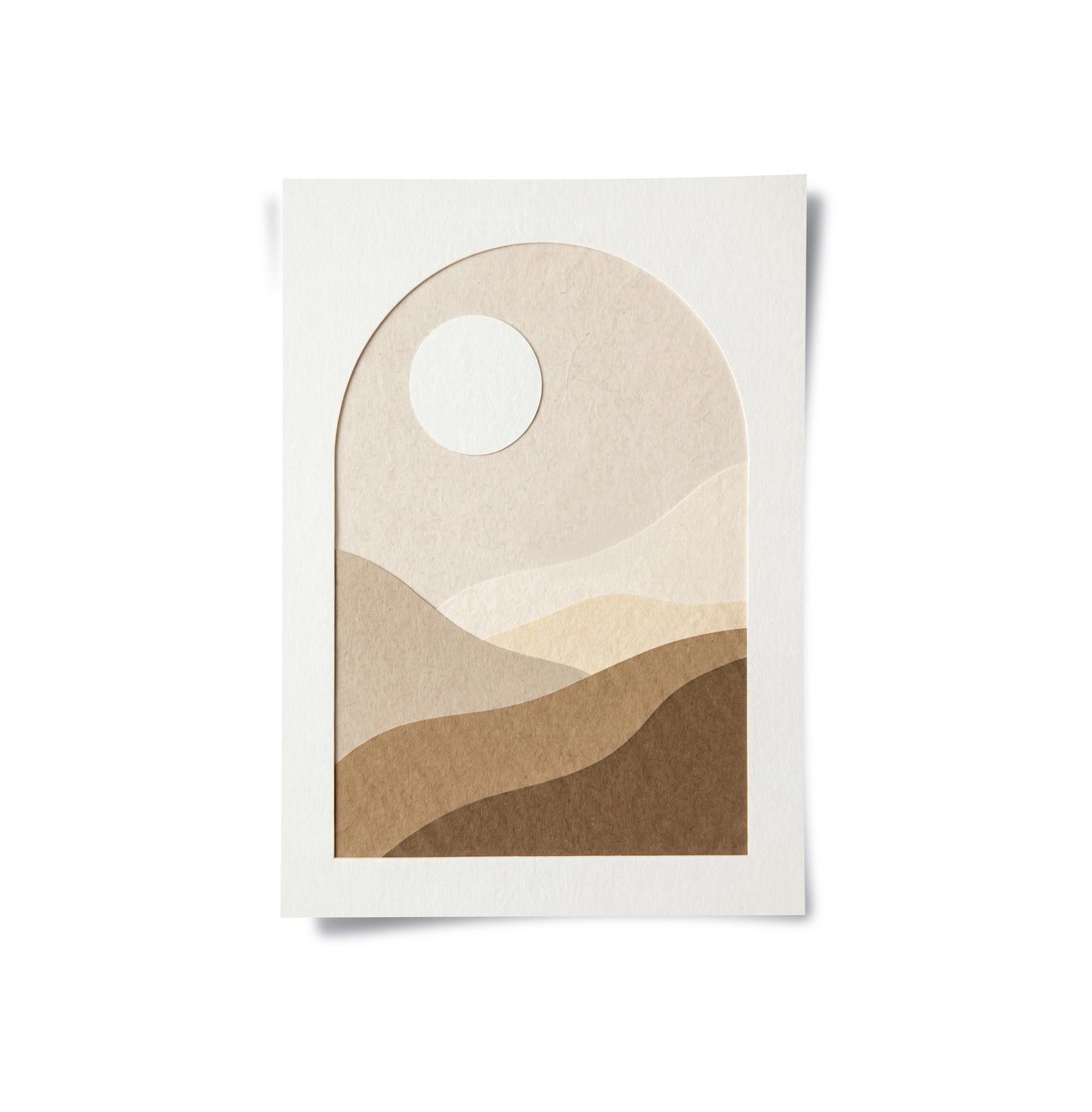 2Serene Desert Horizon - Poster