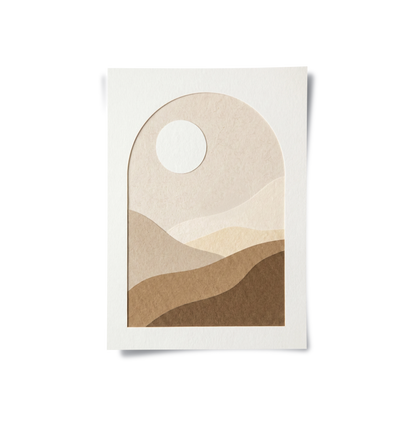 Serene Desert Horizon - Poster