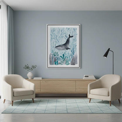 Serene Marine Life   - Canvas