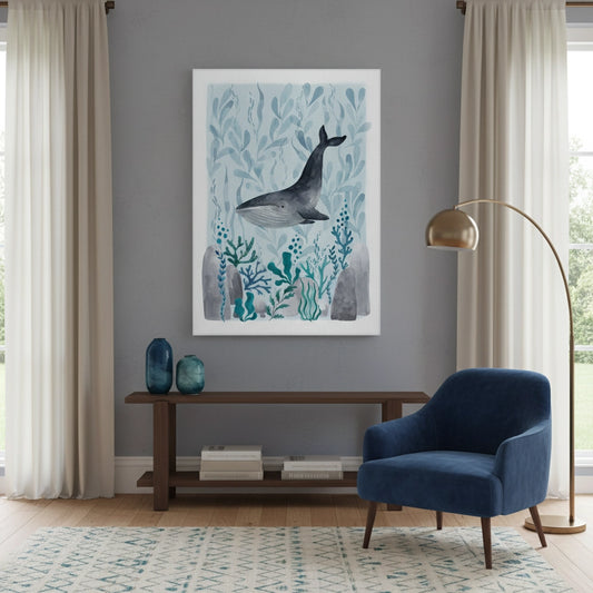Serene Marine Life - Canvas