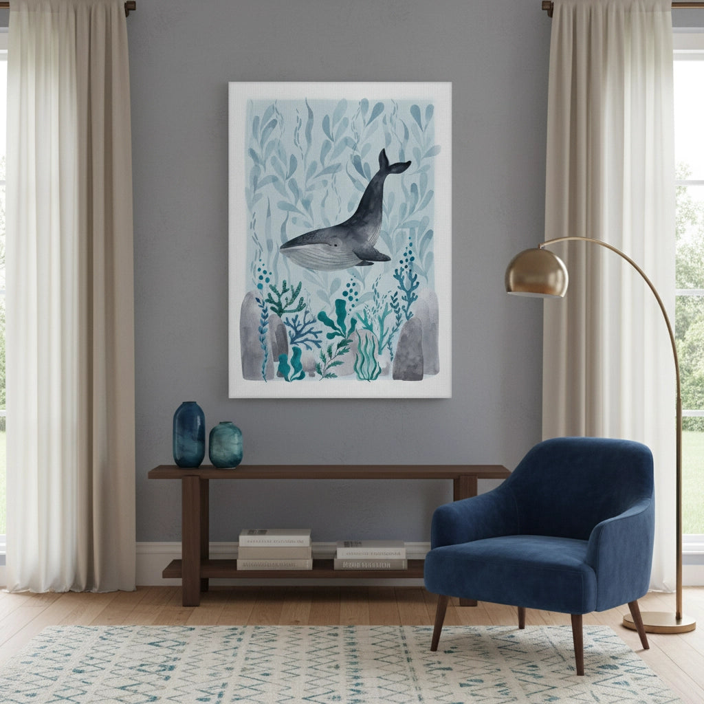 Serene Marine Life   - Canvas - Jasmineart.ae