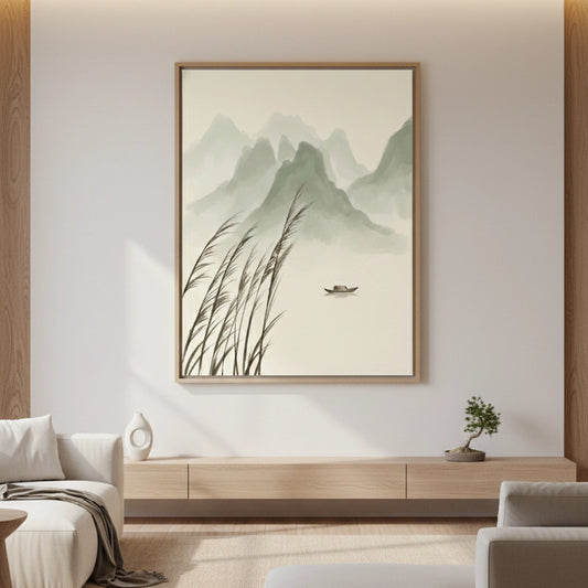 Serene Zen Landscape Painting #SZLA220