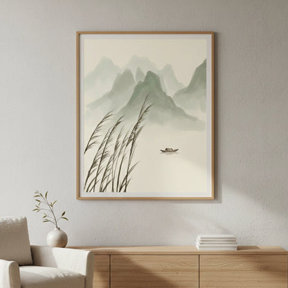 Serene Zen Landscape Painting #SZLA220