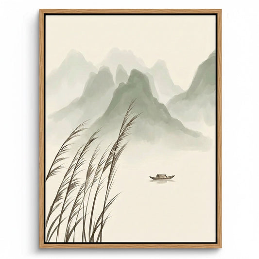 Serene Zen Landscape Painting #SZLA220