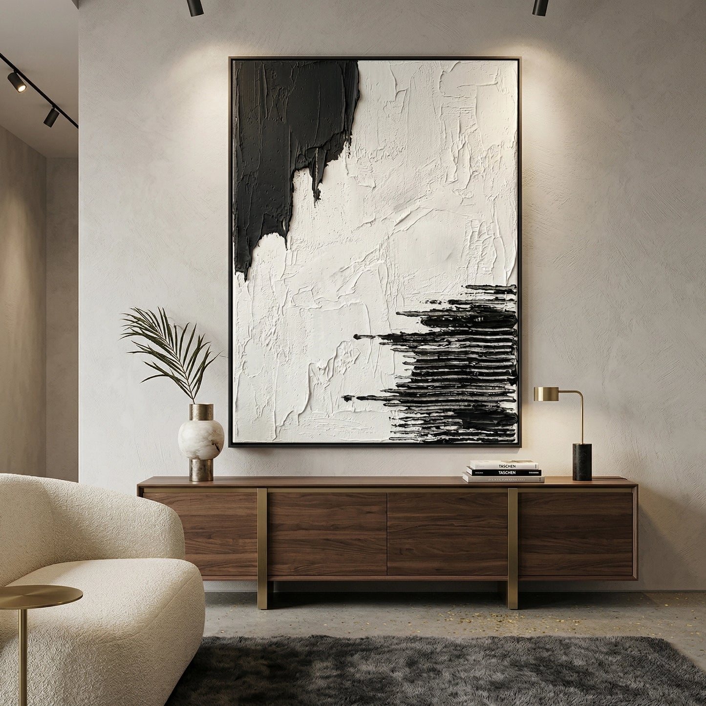 2Shadow Fracture sophisticated minimalist luxury art for high-end UAE apartments and villas