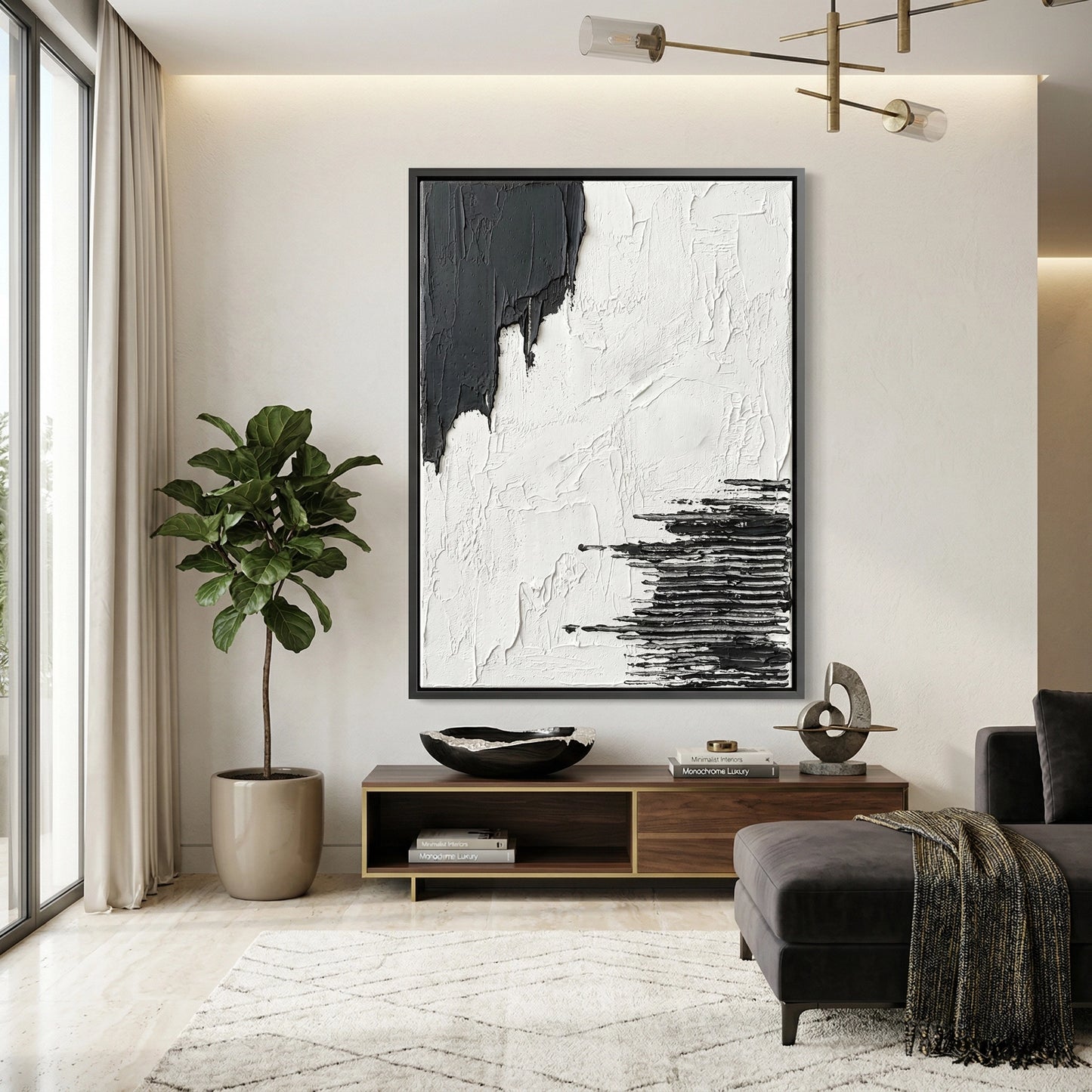 2Shadow Fracture premium wall art, textured and elegant, ideal for UAE interiors