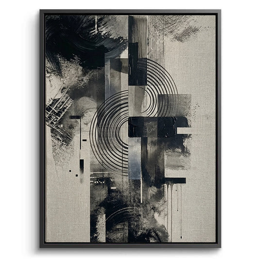 Shadow Motion wall art featuring abstract flowing shadows and soft neutral tones, perfect for modern UAE home decor