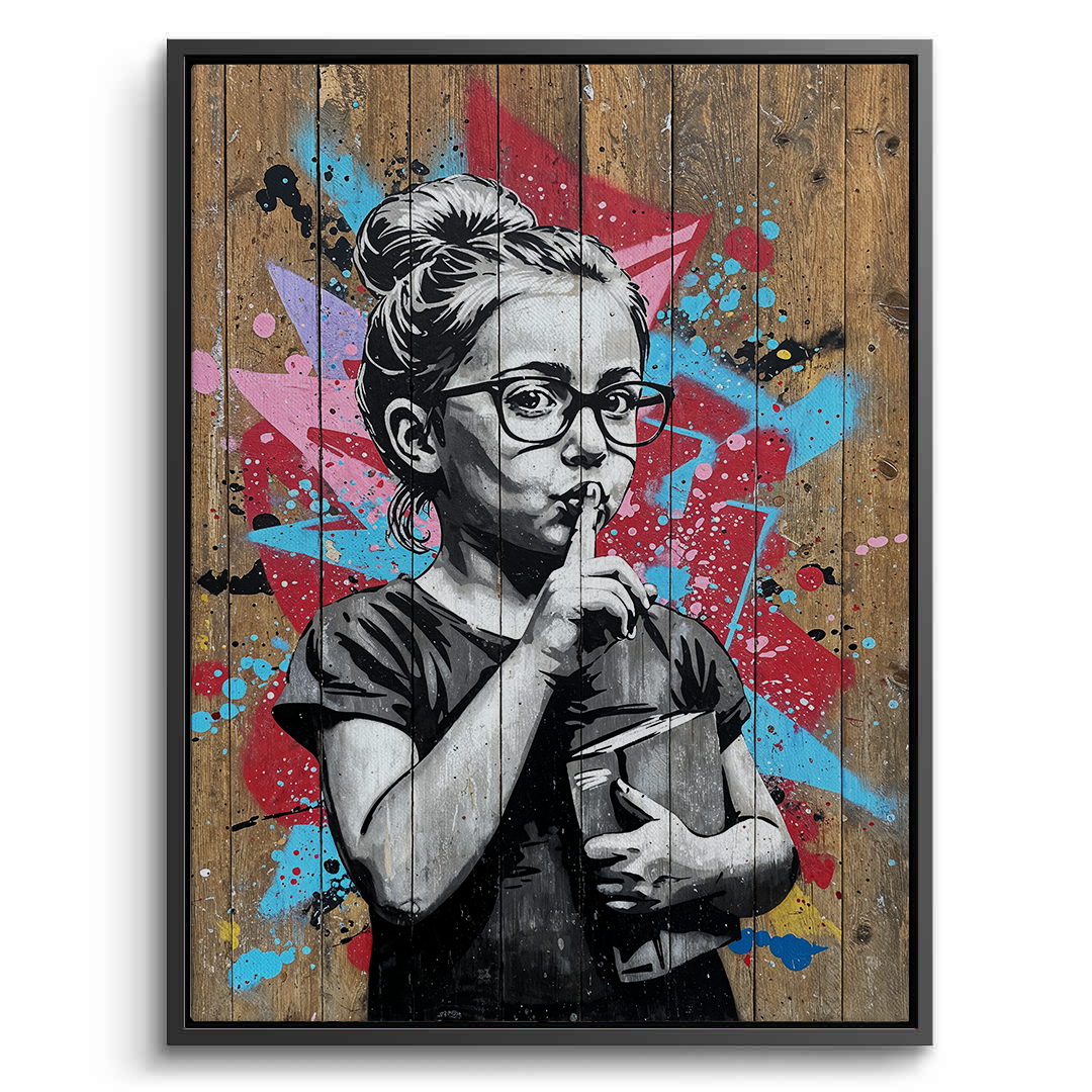 Shhh - Canvas - Jasmineart.ae