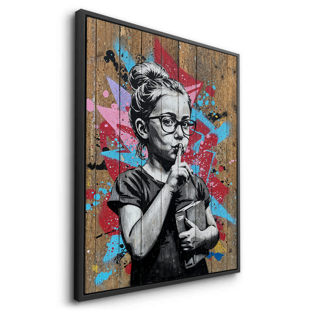 Shhh - Canvas - Jasmineart.ae