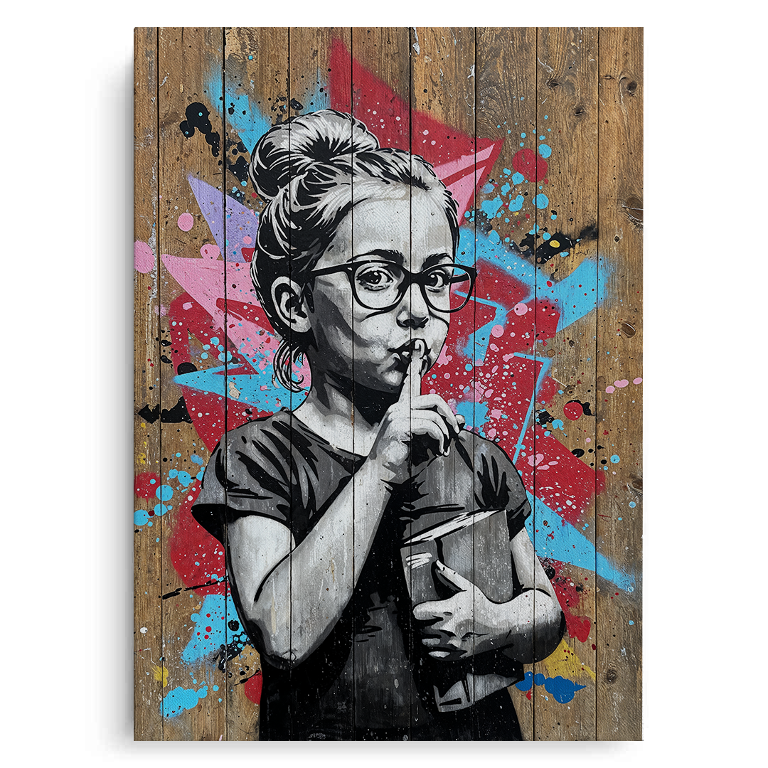 Shhh - Canvas - Jasmineart.ae