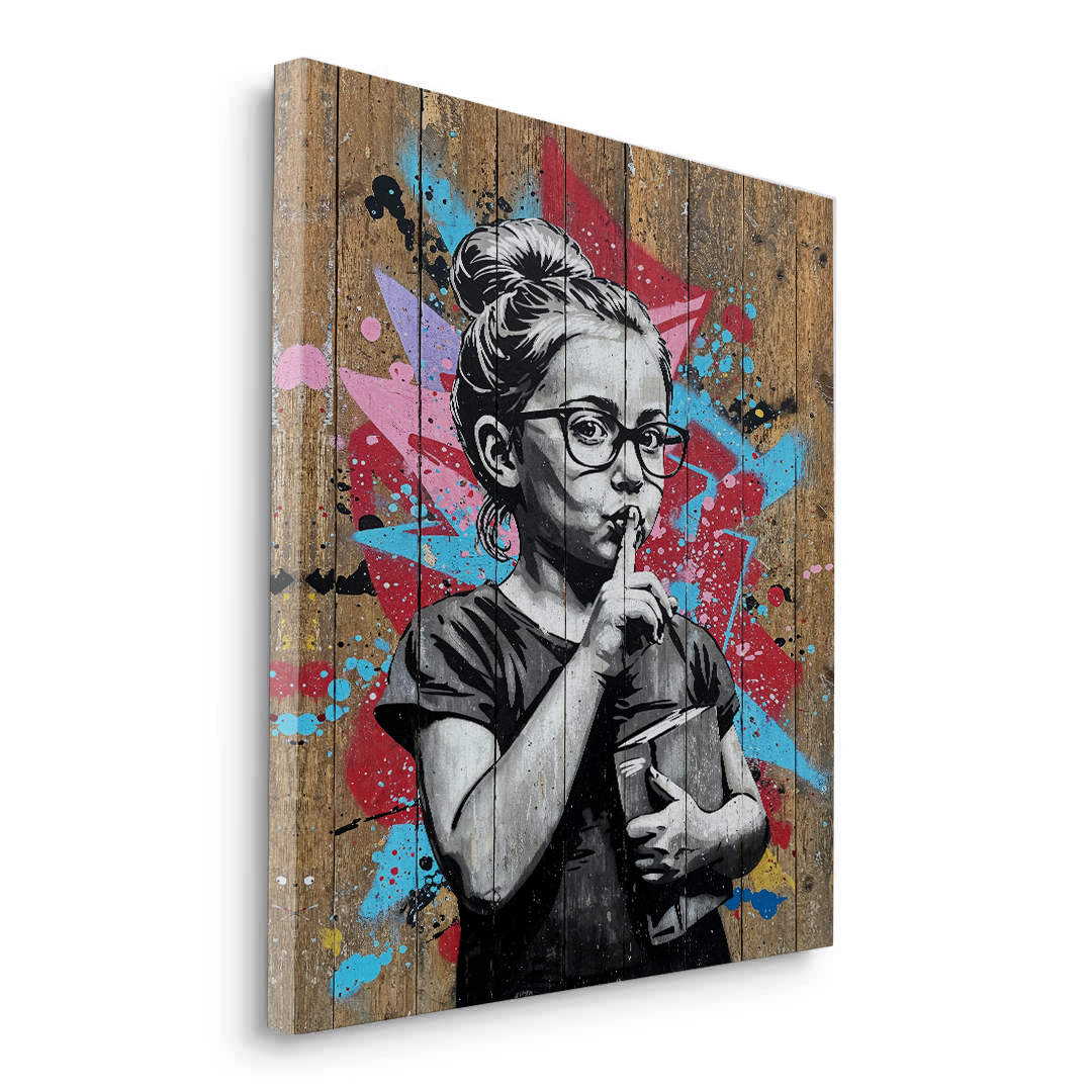 Shhh - Canvas - Jasmineart.ae
