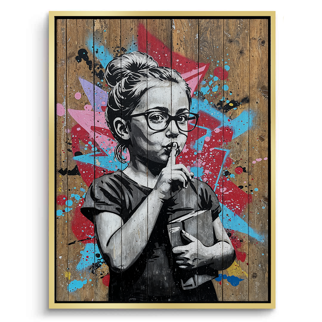 Shhh - Canvas - Jasmineart.ae