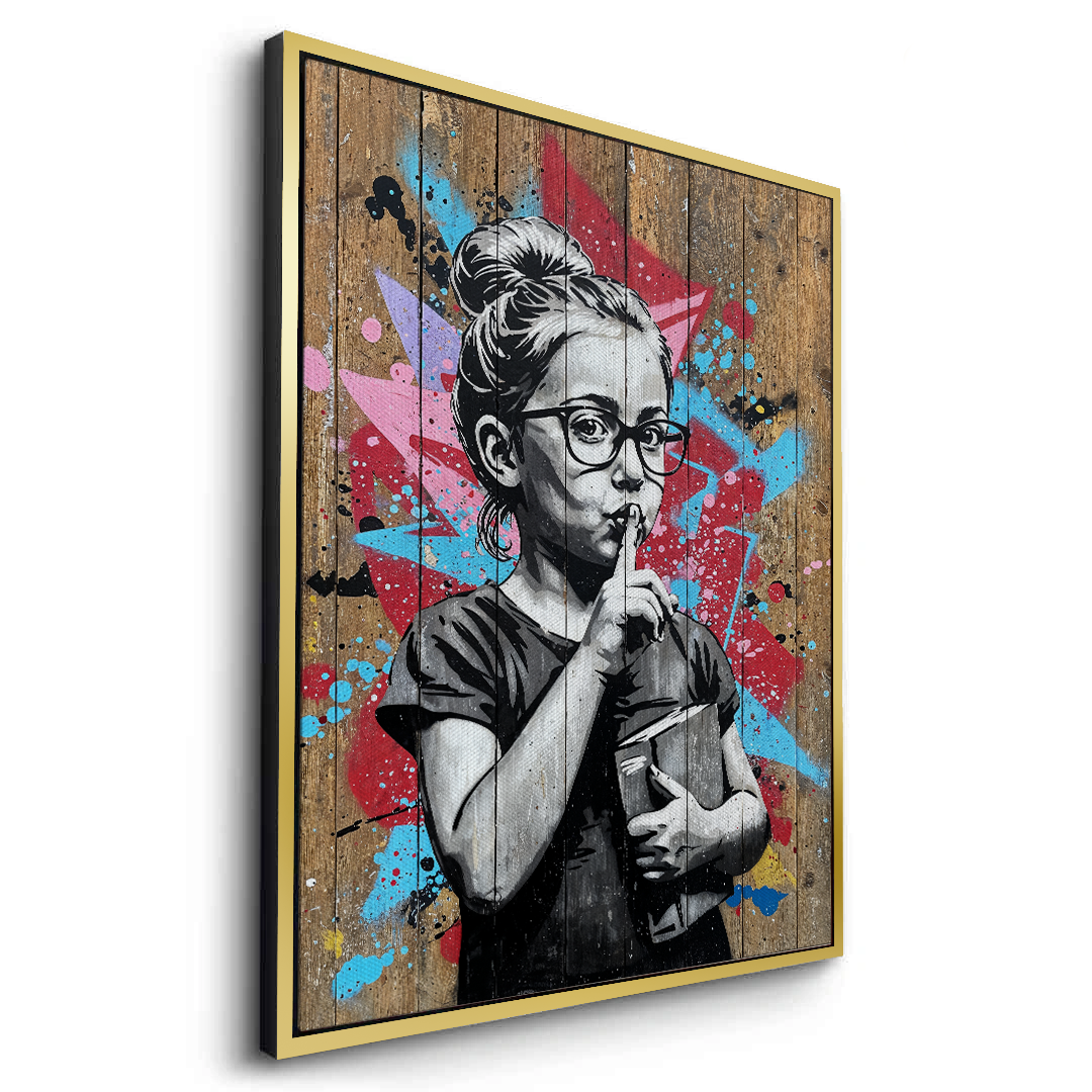 Shhh - Canvas - Jasmineart.ae