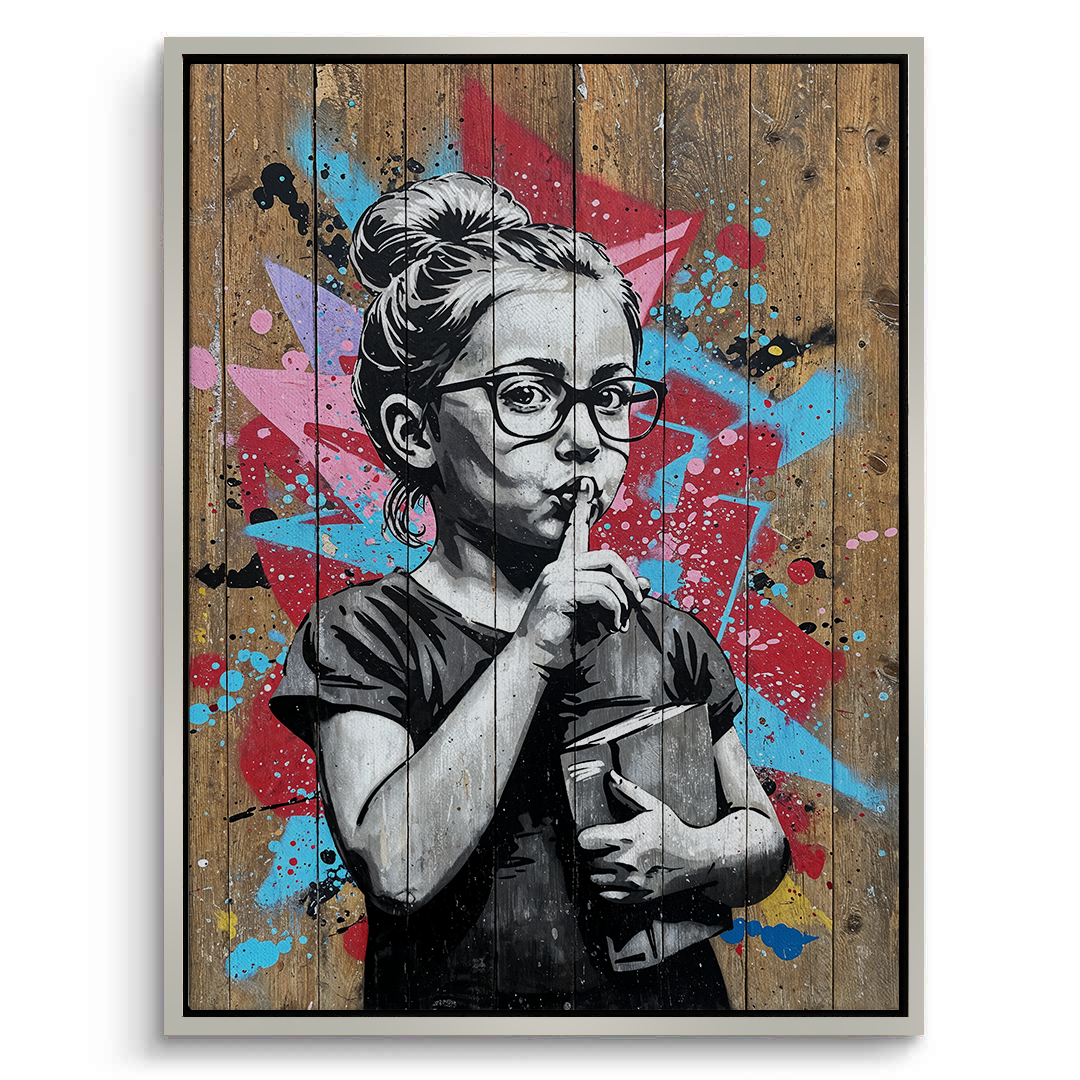 Shhh - Canvas - Jasmineart.ae