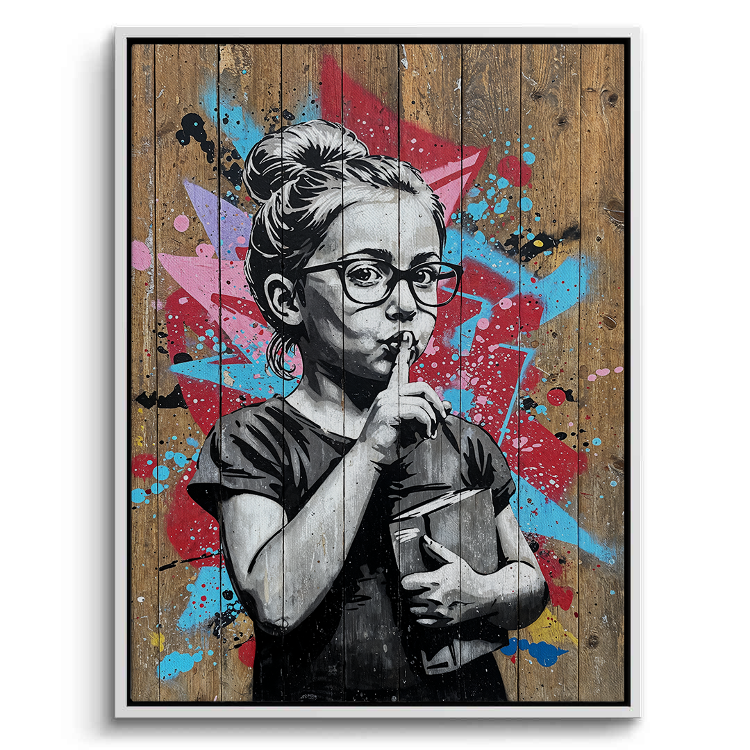 Shhh - Canvas - Jasmineart.ae