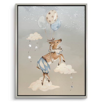 Dreamy Fox and Deer Balloon Set of 2 - Canvas