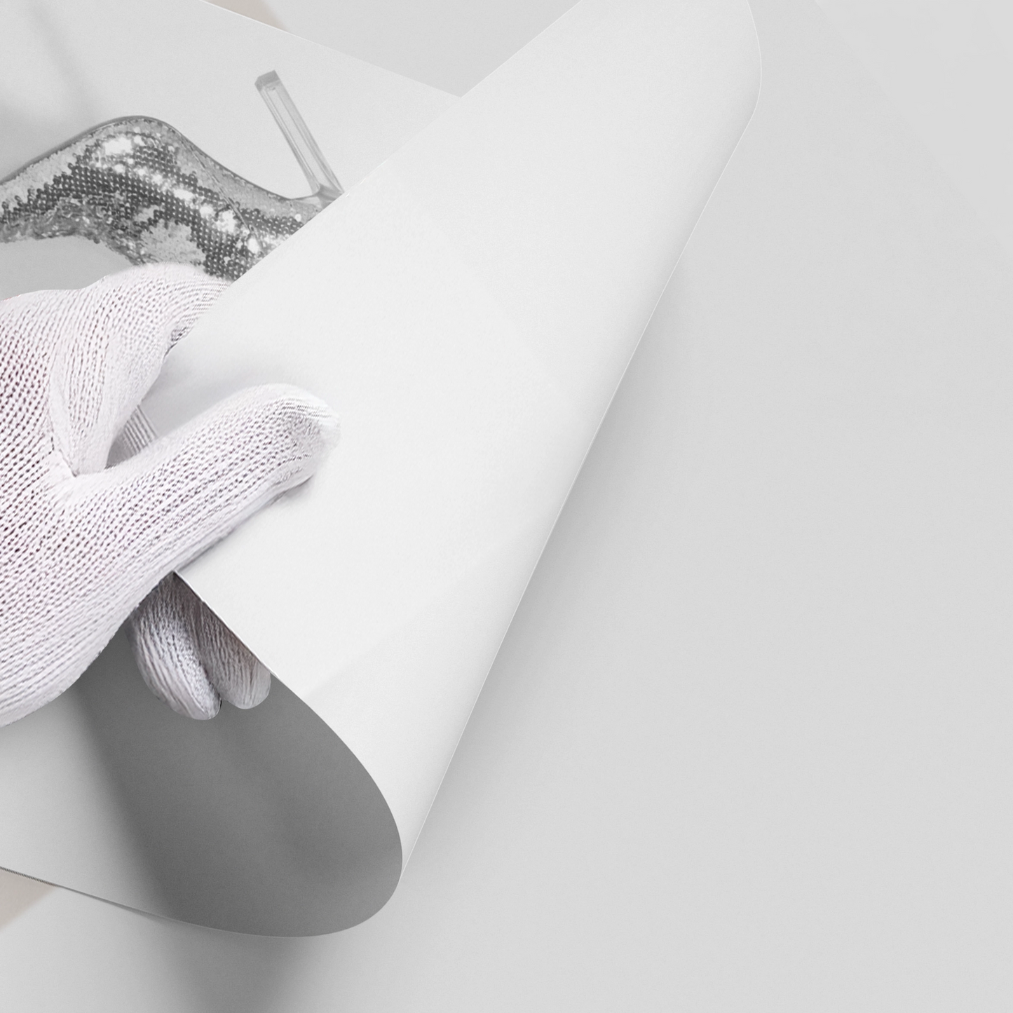 2Silver Sequin Boots - Poster