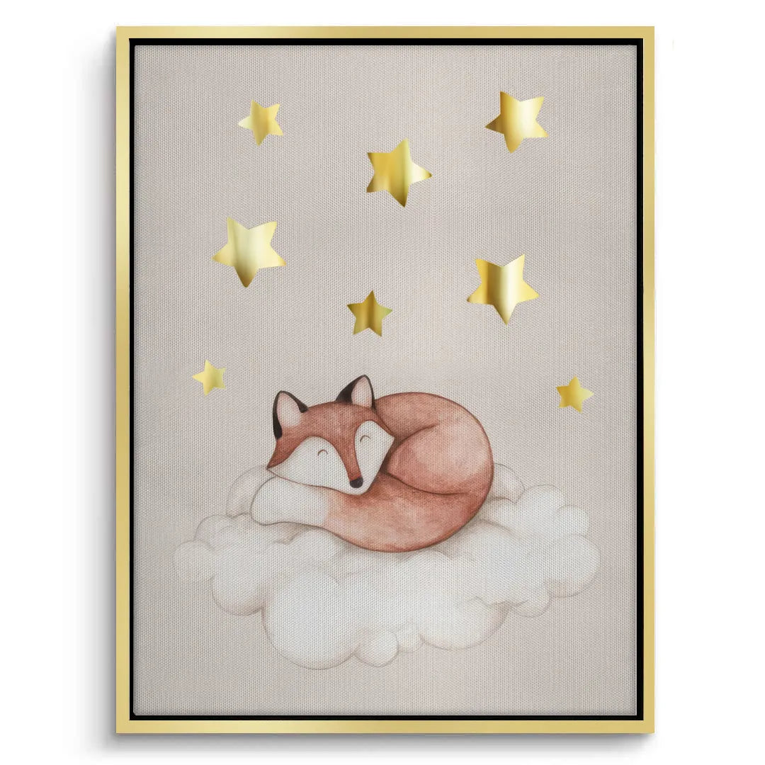 2Sleeping Fox - Canvas