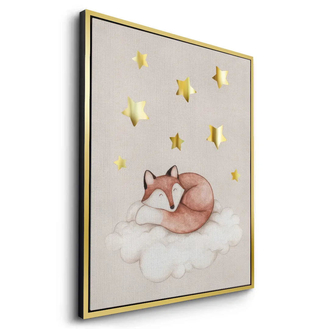 2Sleeping Fox - Canvas