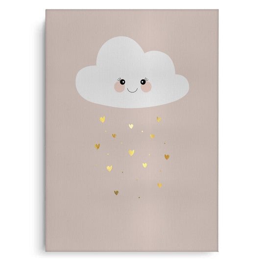 Smiling Cloud Gold Rain - Canvas