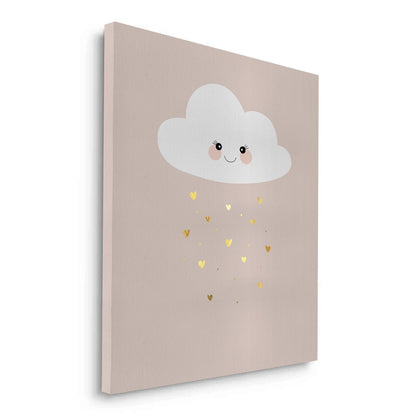Smiling Cloud Gold Rain - Canvas