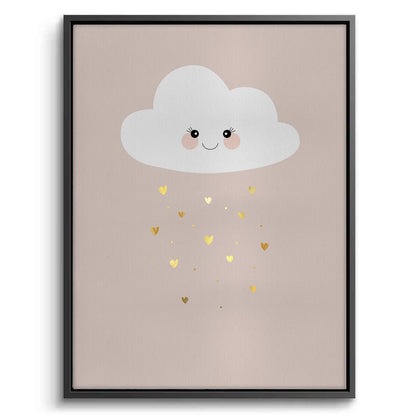 Smiling Cloud Gold Rain - Canvas