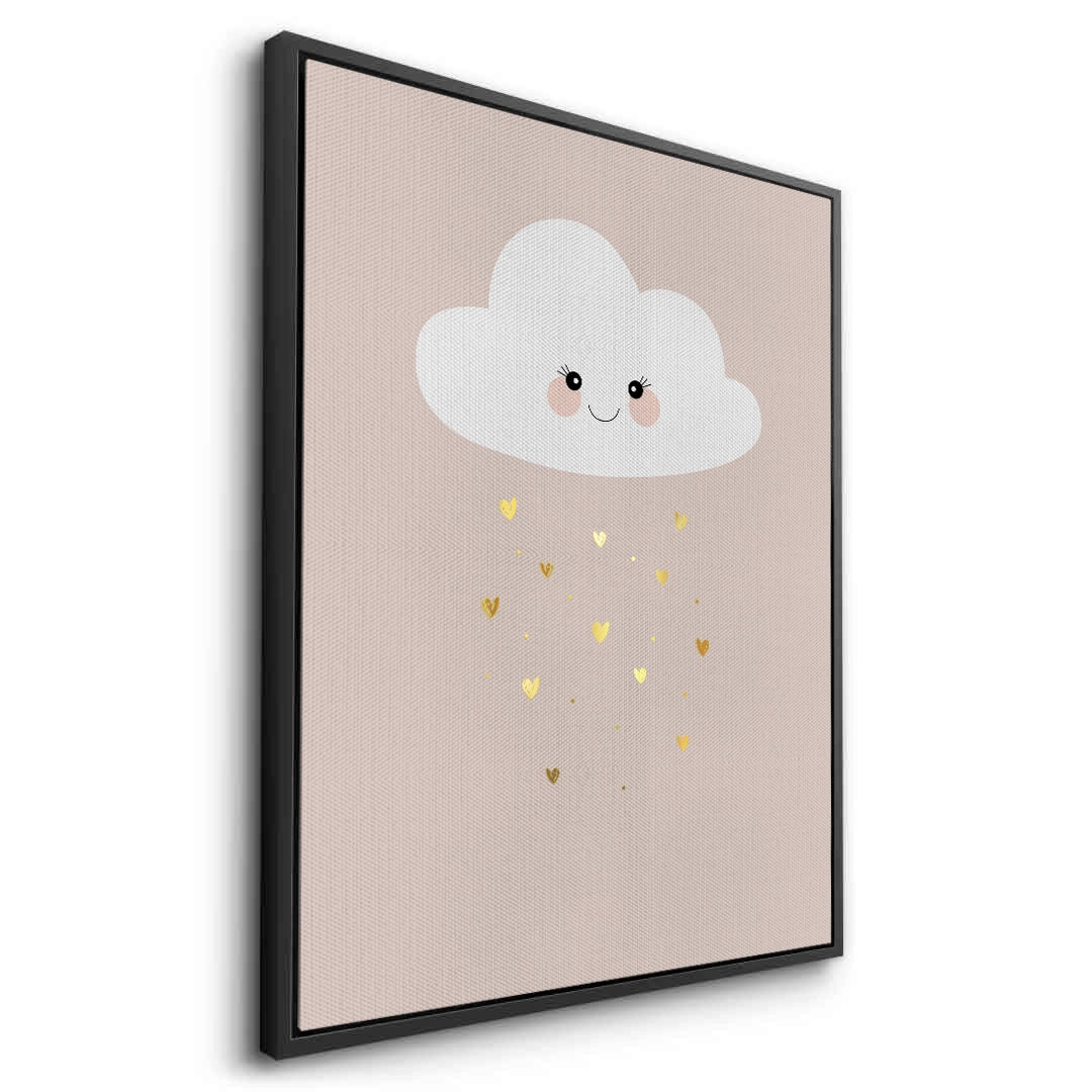 2Smiling Cloud Gold Rain - Canvas