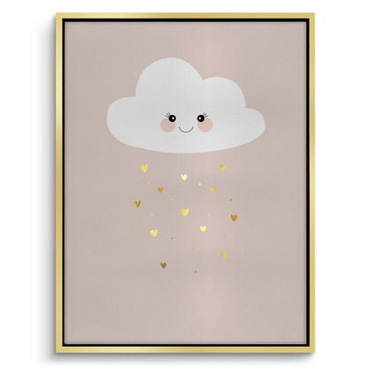 Smiling Cloud Gold Rain - Canvas