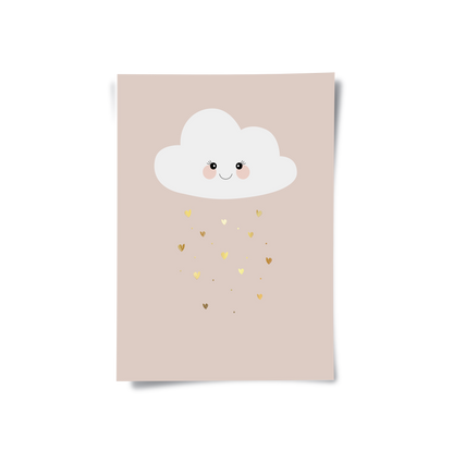 Smiling Cloud Gold Rain - Poster