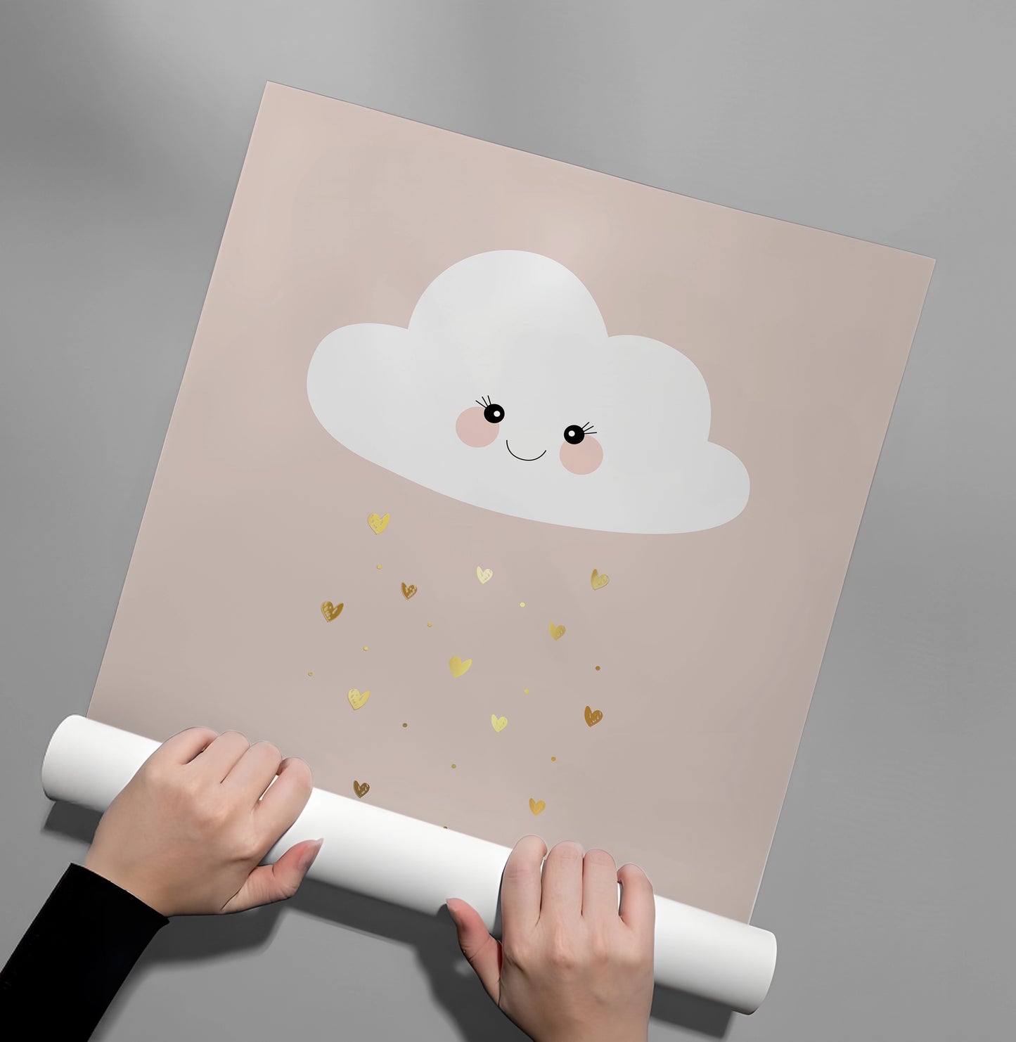 2Smiling Cloud Gold Rain - Poster