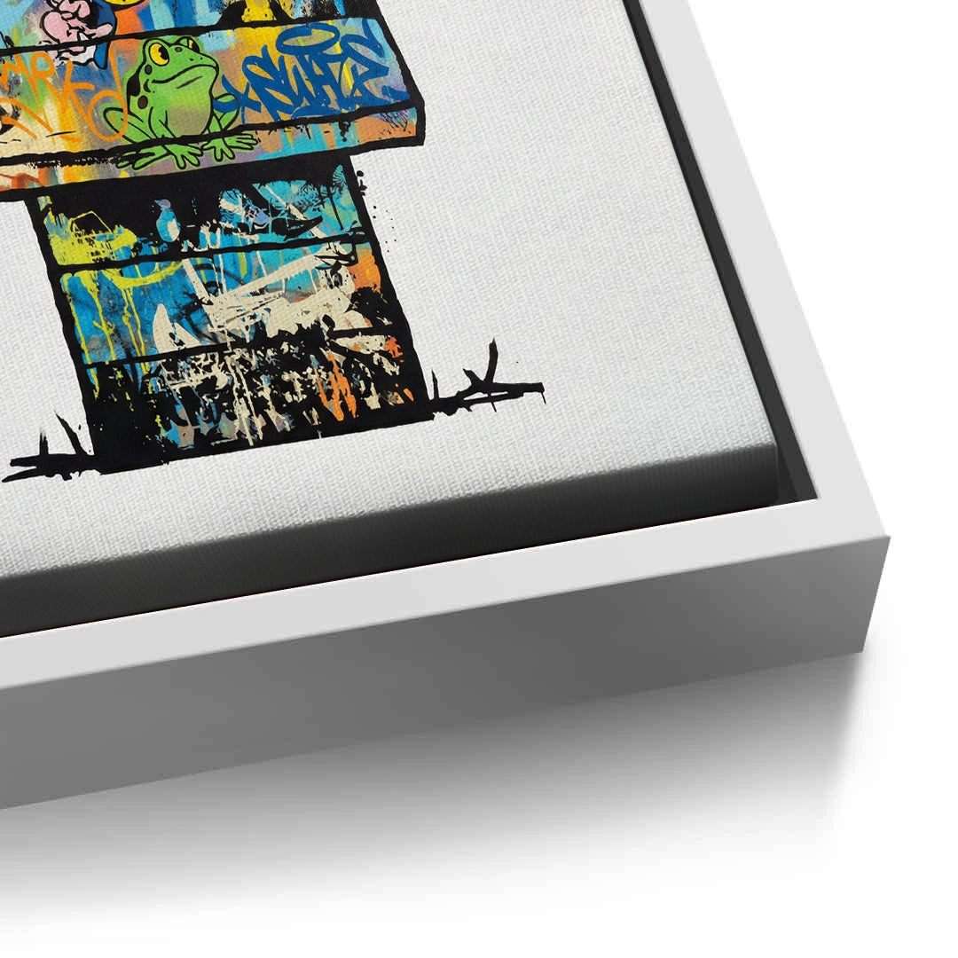 2Snoopy on Doghouse - Canvas