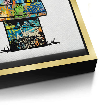 Snoopy on Doghouse - Canvas