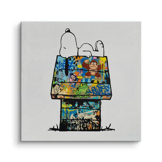 Snoopy on Doghouse - Canvas