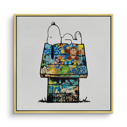 Snoopy on Doghouse - Canvas