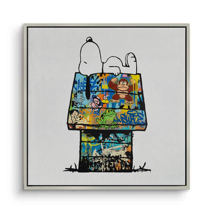 Snoopy on Doghouse - Canvas