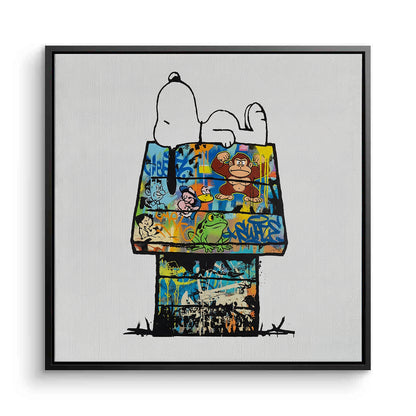 Snoopy on Doghouse - Canvas